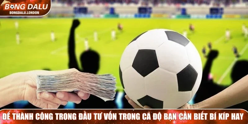 Đầu tư vốn trong cá độ bóng đá là cách quản lý vốn nghiêm túc, có tính toán