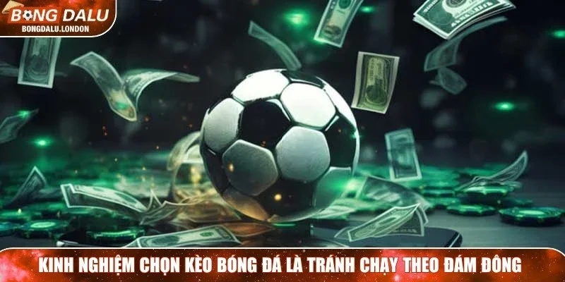 Kinh nghiệm chọn kèo bóng đá là tránh chạy theo đám đông